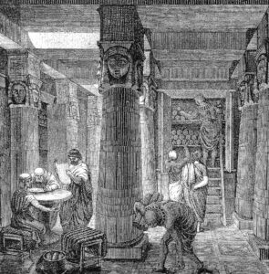 アレクサンドリア大図書館（The Great Library of Alexandria）のイラスト