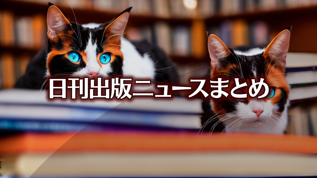 Text to Image by Stable Diffusion（a calico cat sitting on stack of books at bookstore, beautiful fur, extremely detailed eyes and face, clear pupil, RAW photo, best quality）