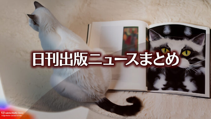 Text to Image by Adobe Firefly(beta) for non-commercial use（A white cat reading a picture book of a black cat）