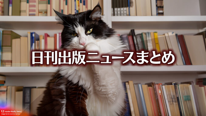 Text to Image by Adobe Firefly(beta) for non-commercial use（A long-haired black and white cat sitting in front of a bookshelf full of books and grooming its face with its hands）