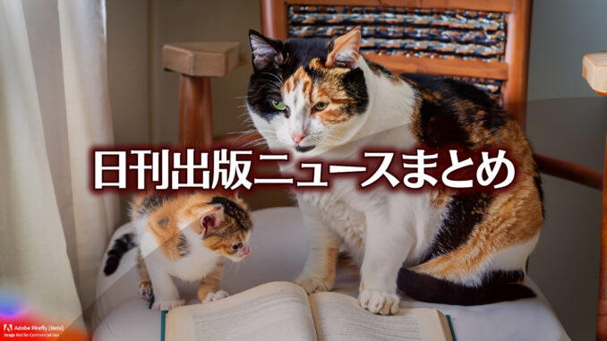 Text to Image by Adobe Firefly(beta) for non-commercial use（A parent calico cat is sitting on a chair with a child calico cat and reading a book）