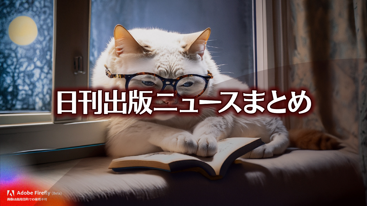 Text to Image by Adobe Firefly(beta) for non-commercial use（夜の窓辺で メガネをかけた白猫が ソファに座って 本を読んでいる）