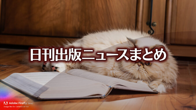 Text to Image by Adobe Firefly(beta) for non-commercial use（フローリングの床の上で 開いた本を枕にして お腹を上に向けて寝転んでいる 太ったペルシャ猫）