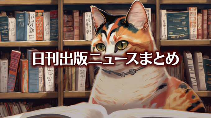 Text to Image by Adobe Firefly（書店で立ち読みする人っぽい三毛猫）