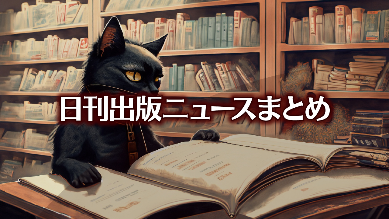 Text to Image by Adobe Firefly（書店で立ち読みする人っぽい黒猫）