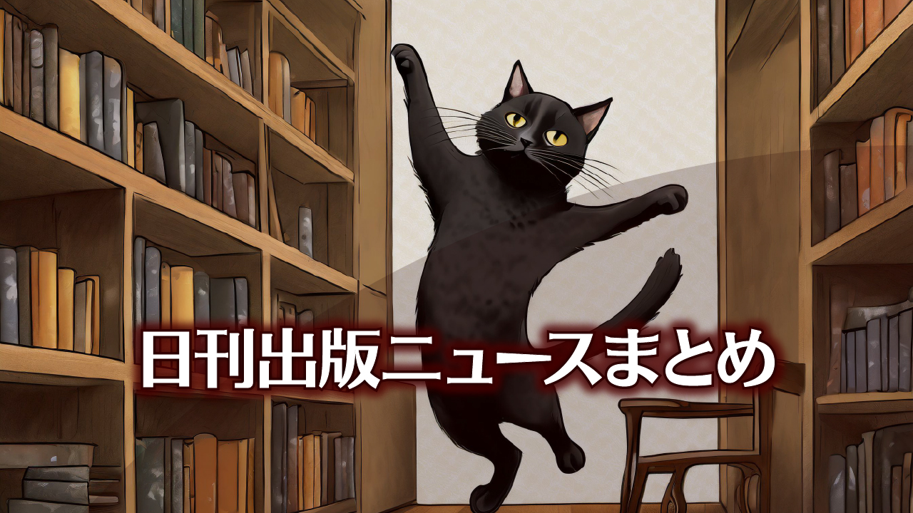 Text to Image by Adobe Firefly Image 2 Model（床から本棚の上のほうに手を伸ばしている黒猫のイラスト）